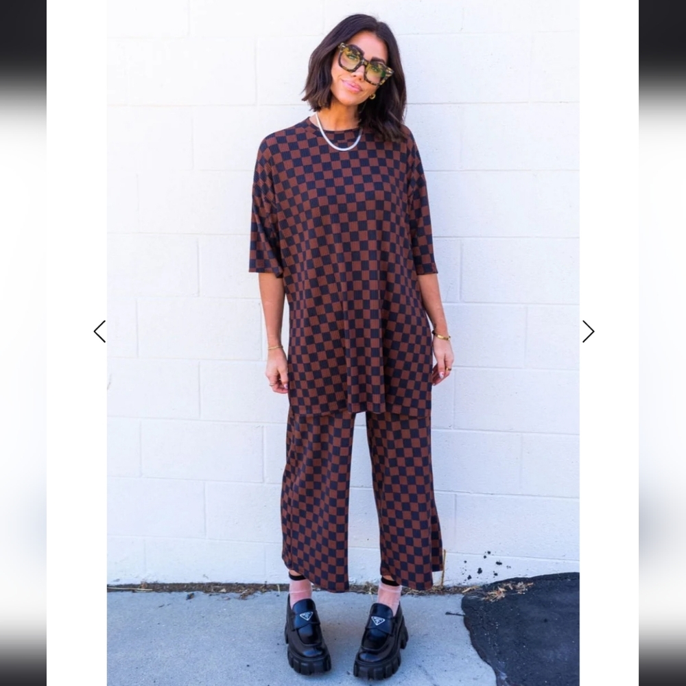 Mocha ribbed playsuit by dressed in lala
